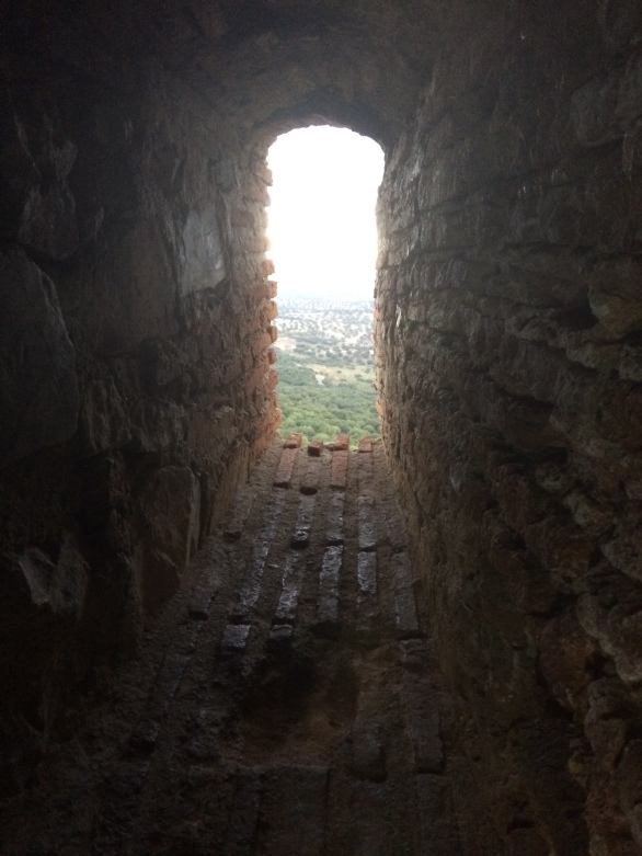 View through the castle window